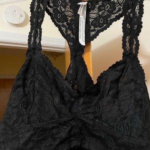 TWO EUC bralettes: pink & black